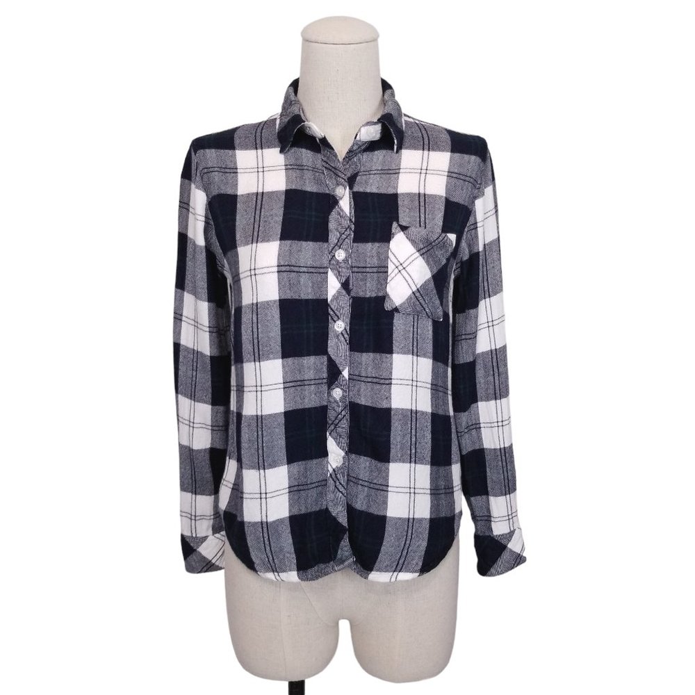 Rails "Hunter" Button Down Shirt Midnight Pine Plaid Sz Small